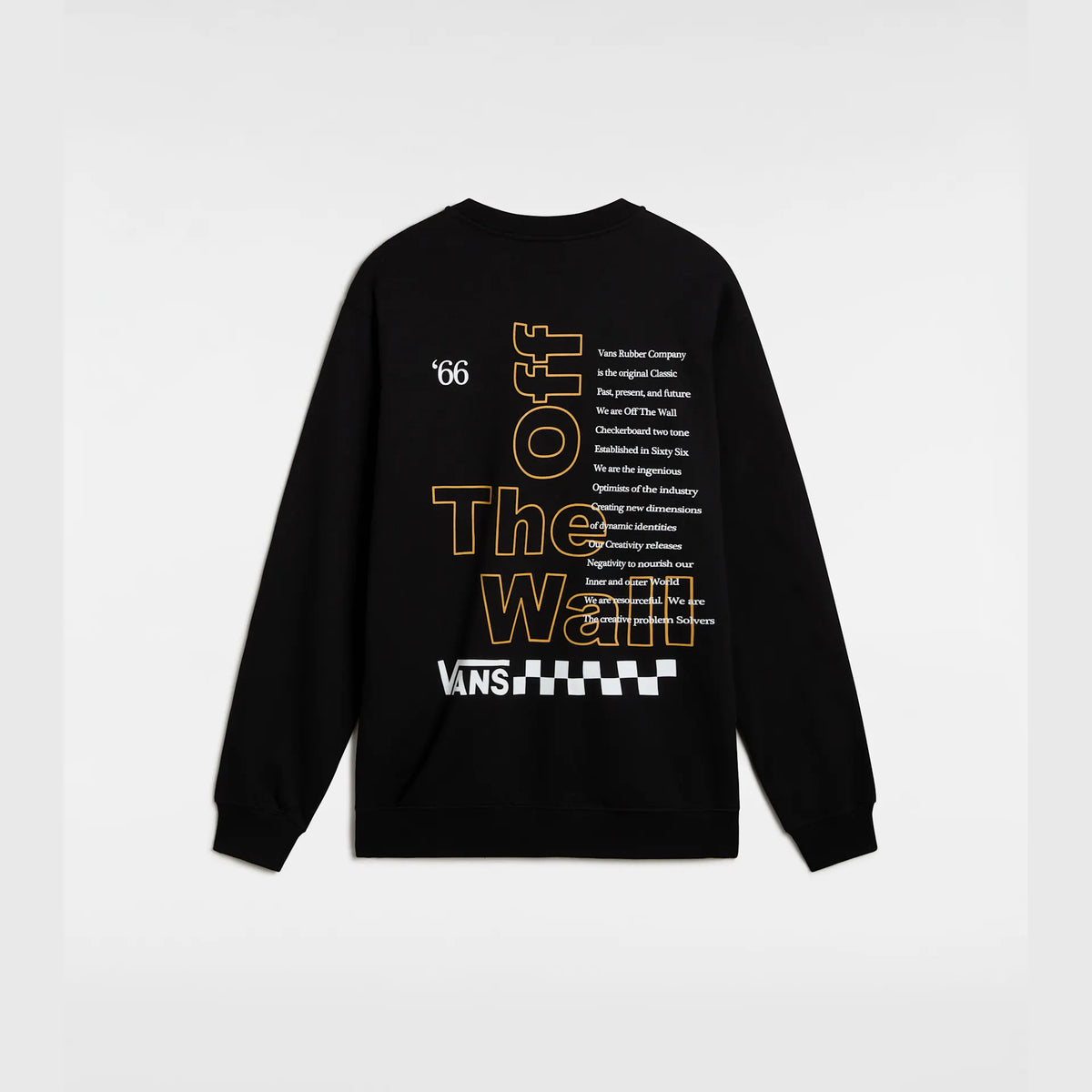 VANS Posted Loose Crew Black kép 2
