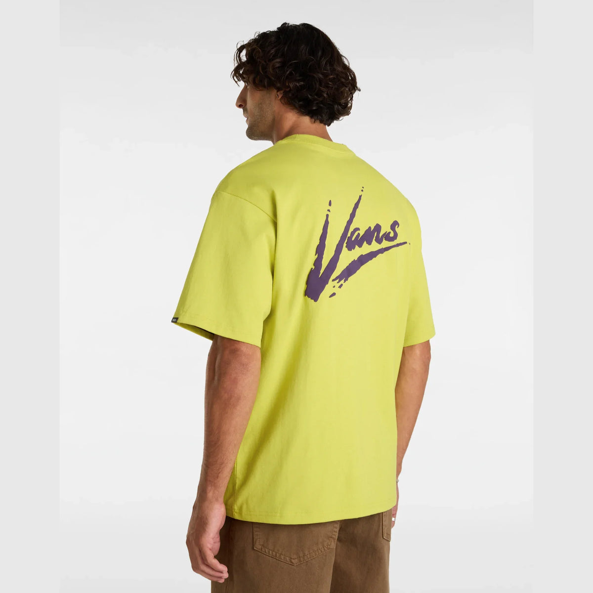 VANS Brush Script LOOSE SS WARM OLIVE kép 7