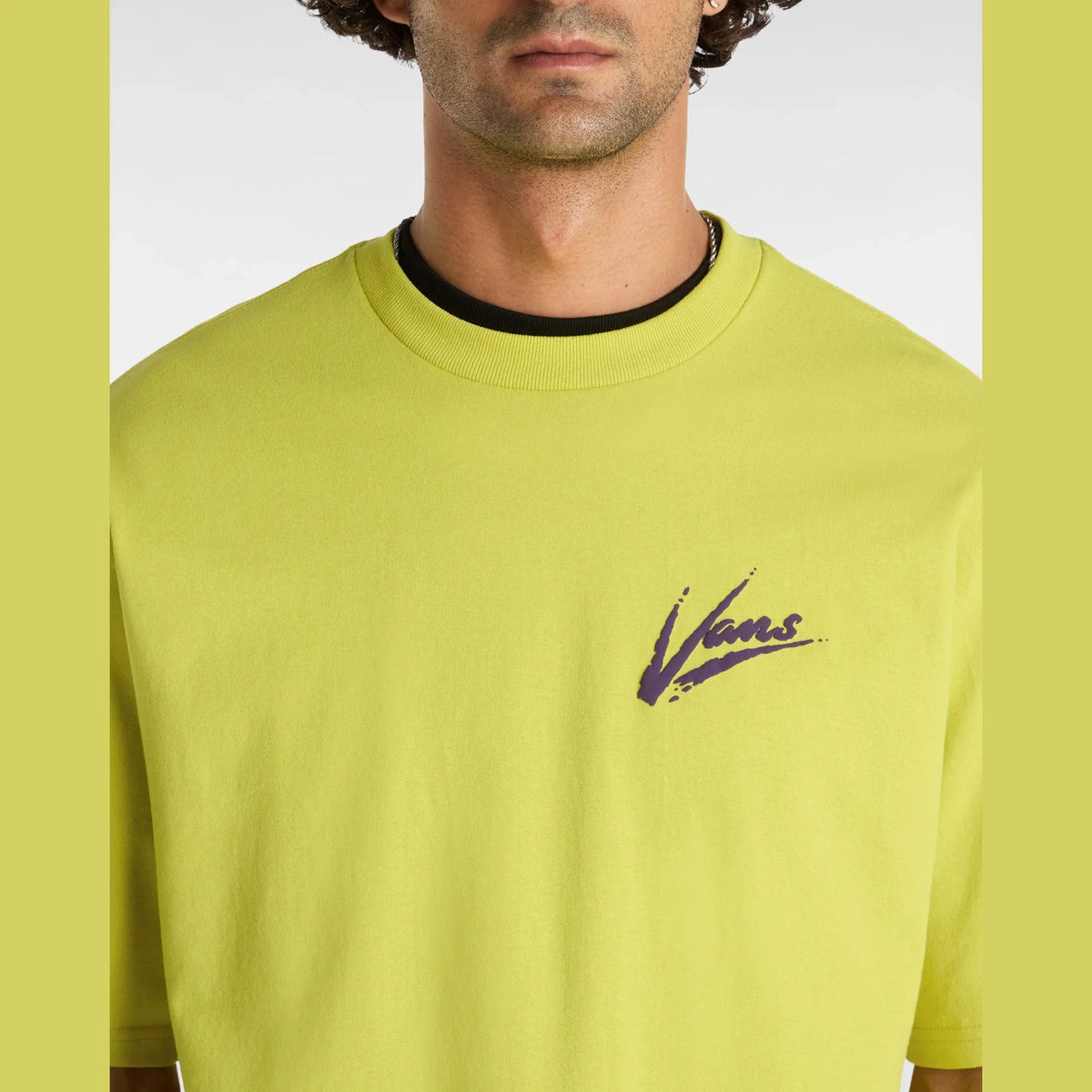 VANS Brush Script LOOSE SS WARM OLIVE kép 9