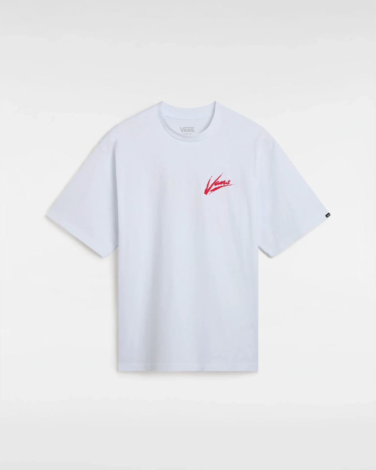 VANS Brush Script LOOSE SS WHITE/RACING RED VN000K42KSF1 - 1