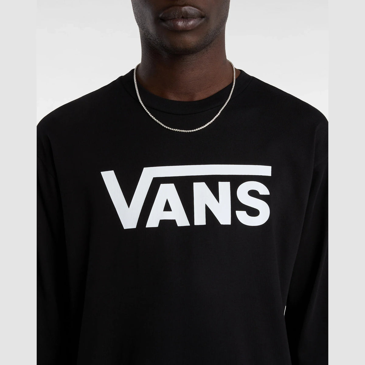 VANS VANS CLASSIC LS Black/White kép 6