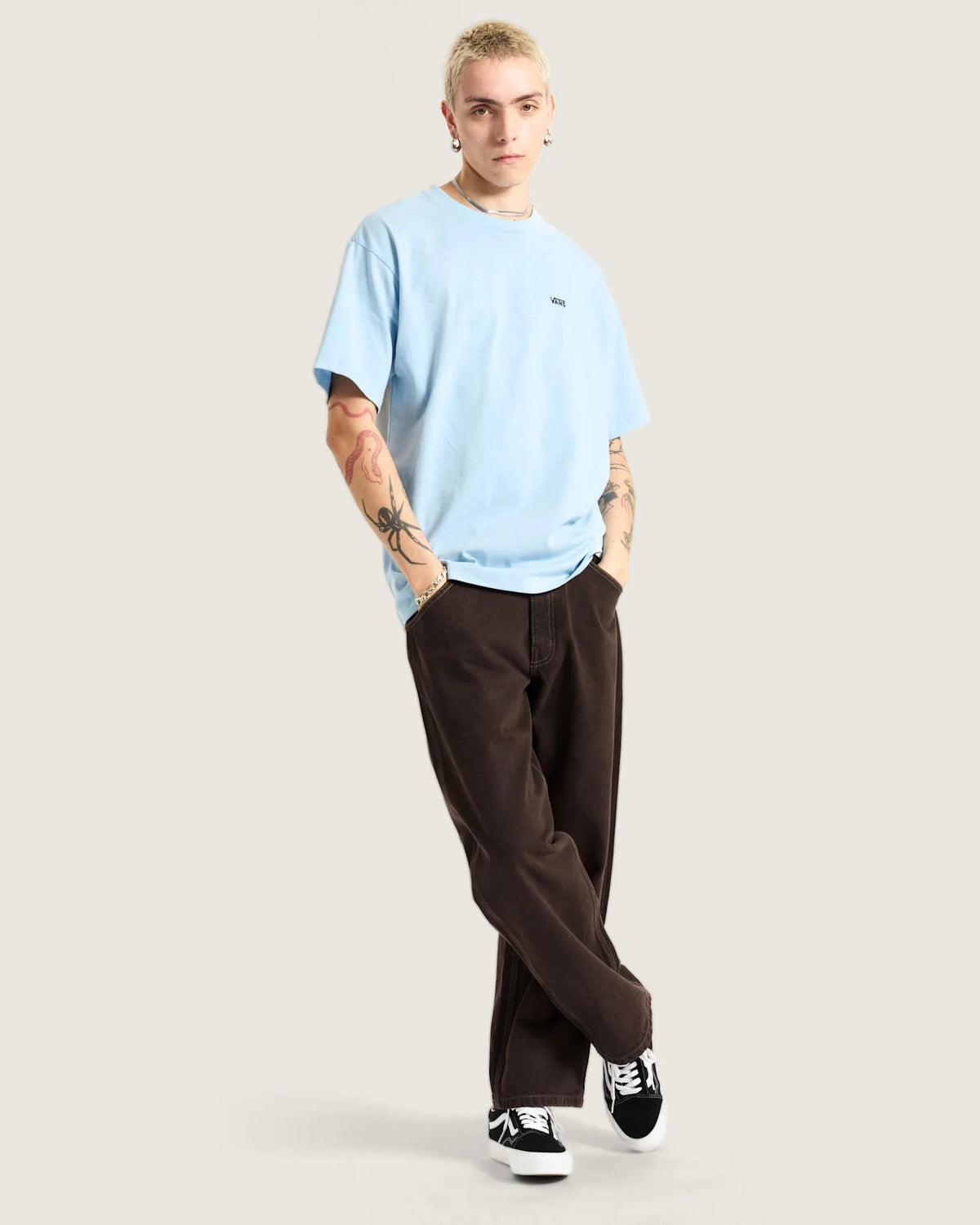 VANS Skate Check-5 Loose Denim AFTER DARK Nadrág VN000KXMY7U1 - 5