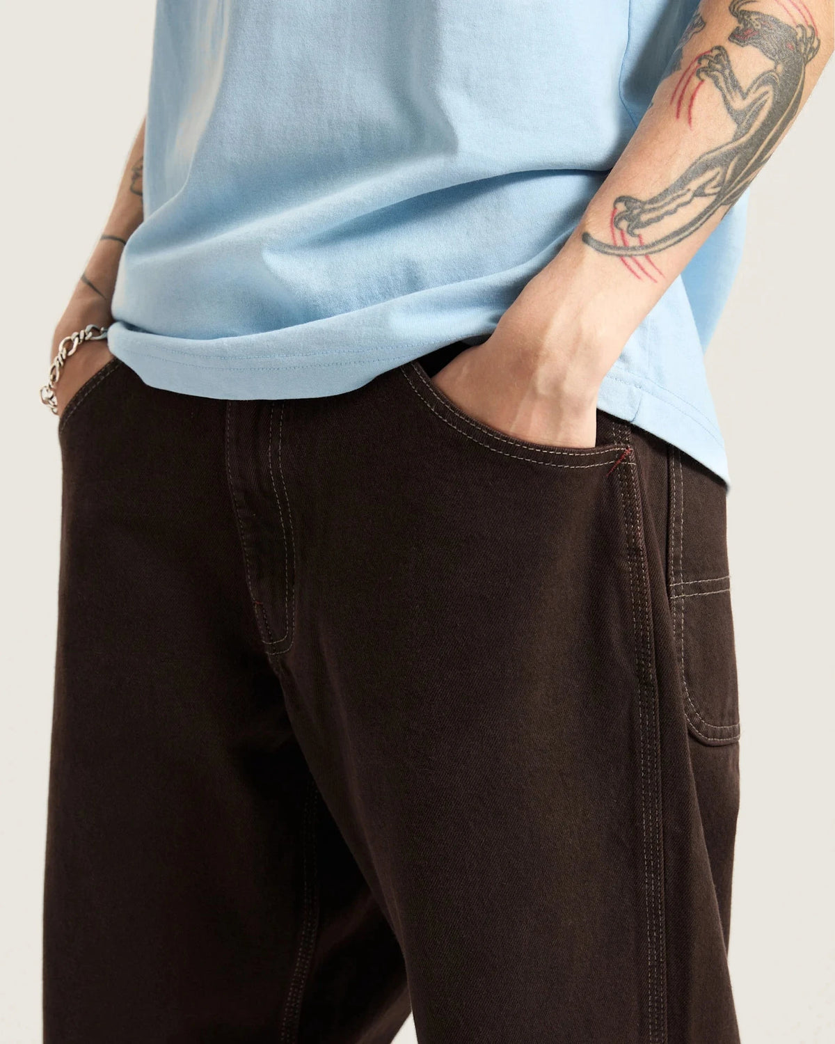 VANS Skate Check-5 Loose Denim AFTER DARK Nadrág VN000KXMY7U1 - 6