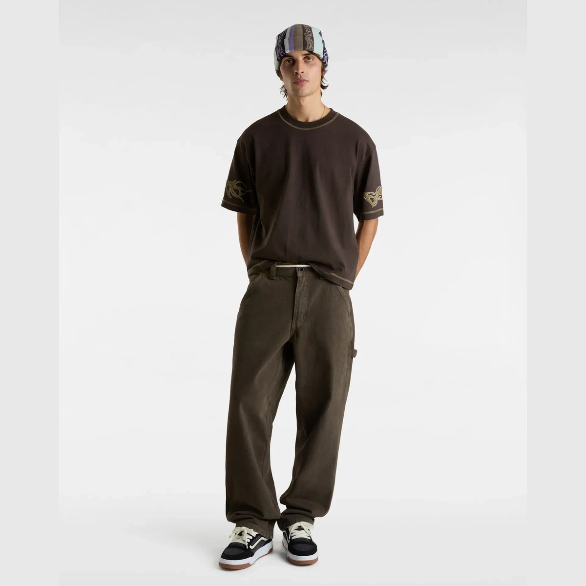 VANS Skate Mike G. Tribal Short SS Tee AFTER DARK kép 3