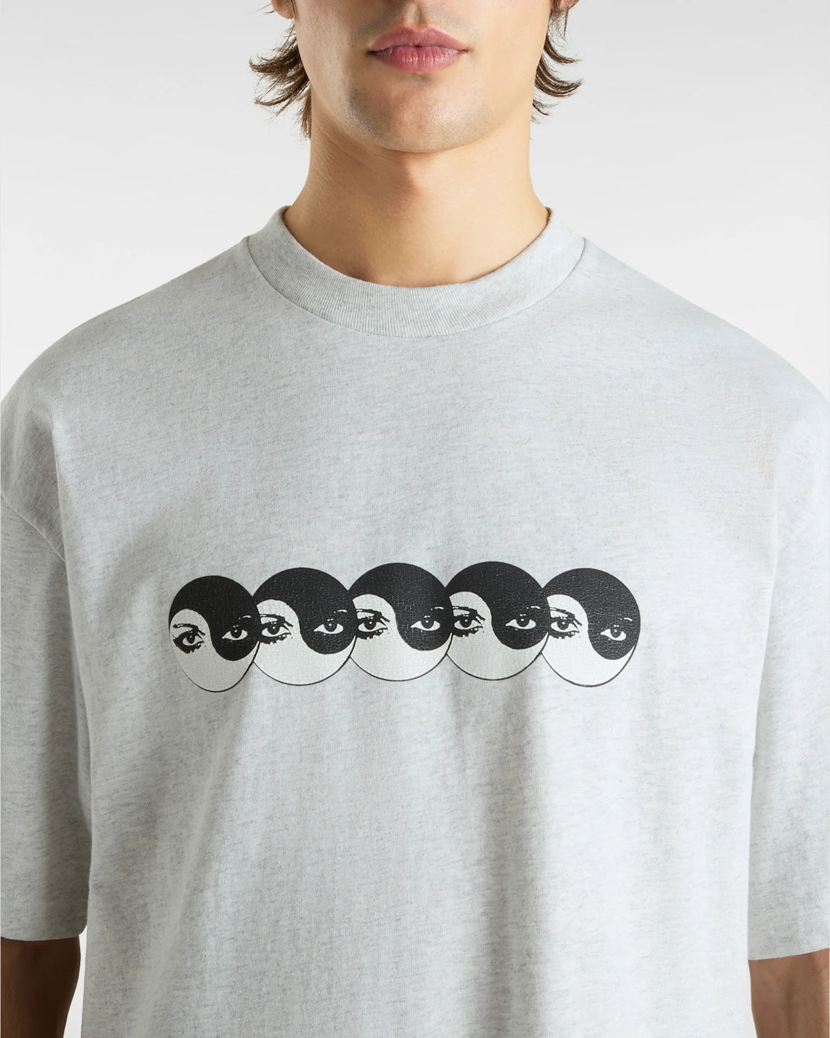 VANS Skate Ying Yang Eyes Short SS Tee ASH HEATHER VN000M0VRKZ1 - 7