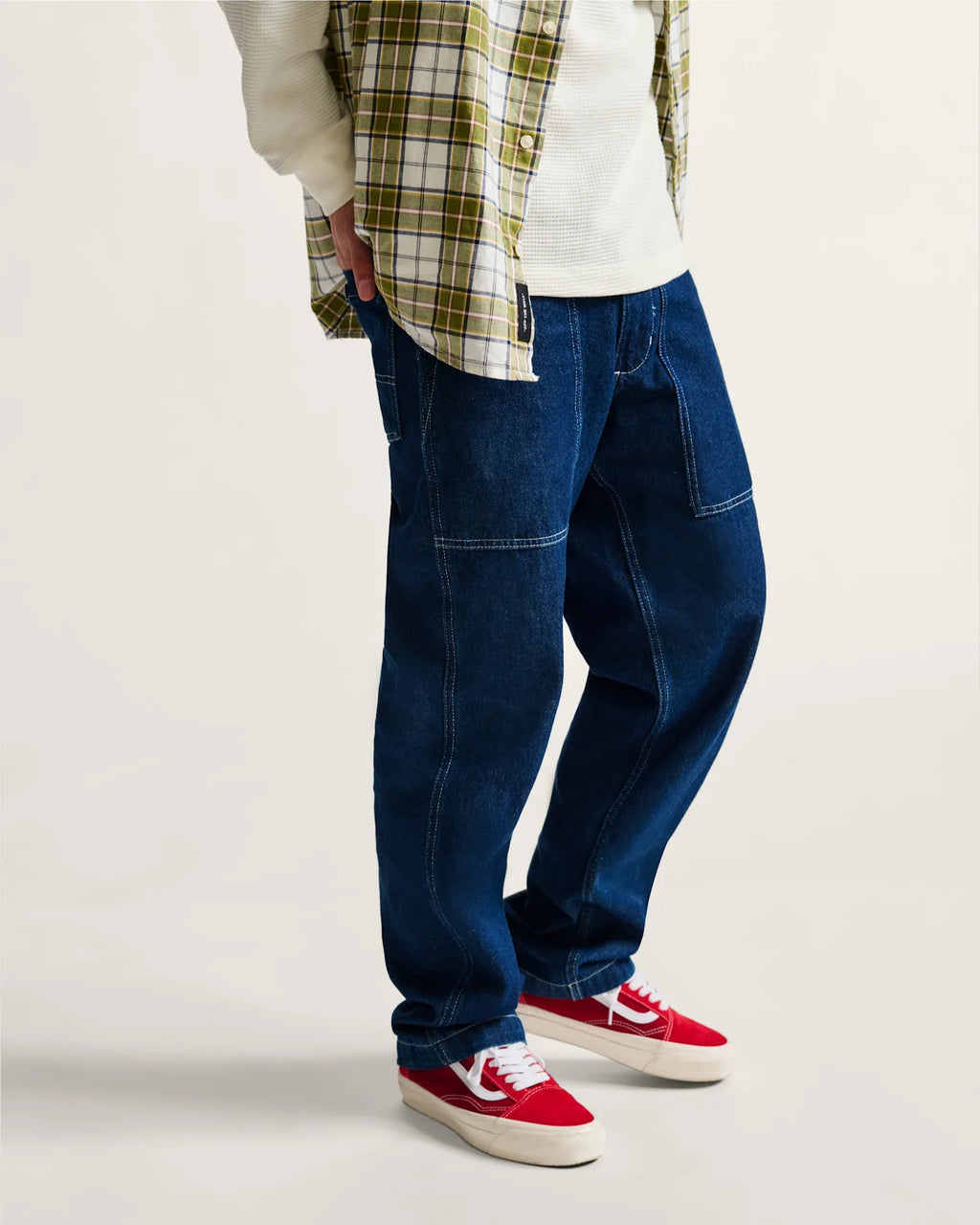 VANS Fatigue Loose Tapered Denim Pant Dark Denim kép 2