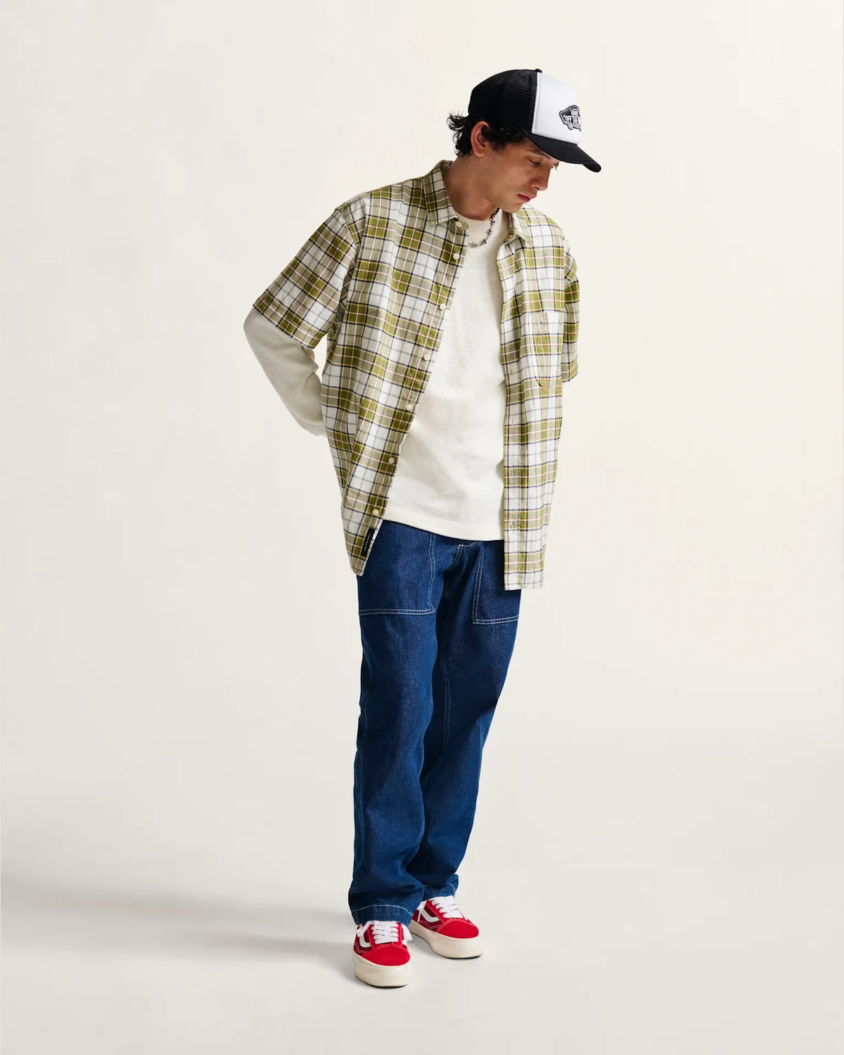VANS Fatigue Loose Tapered Denim Pant Dark Denim kép 4
