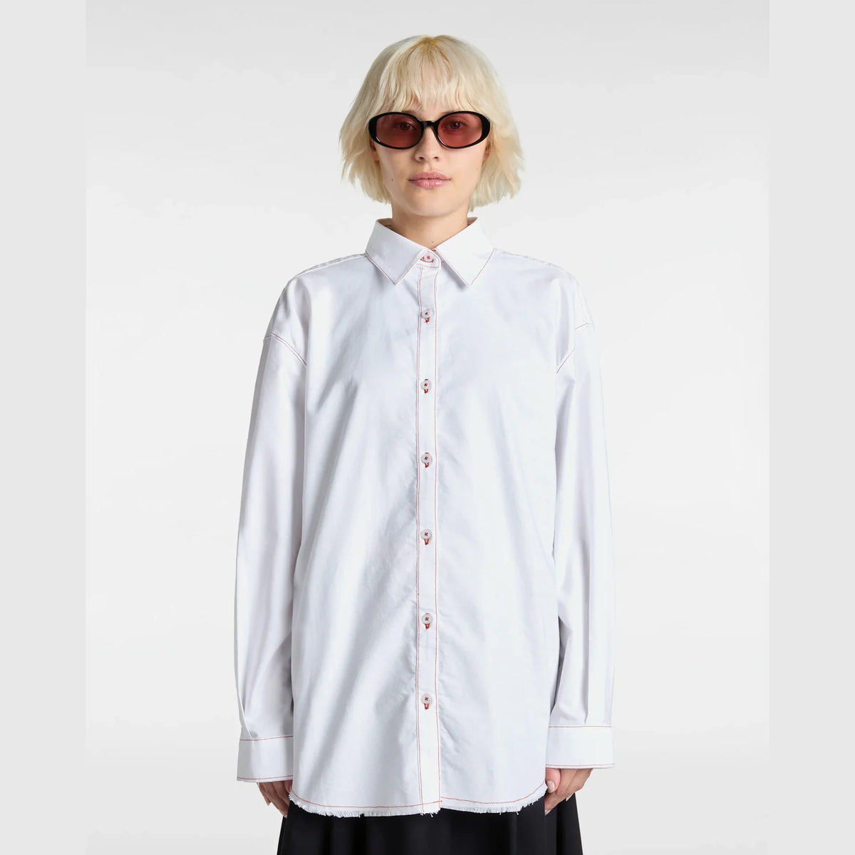 VANS Gillian Graphic Button Down White kép 3