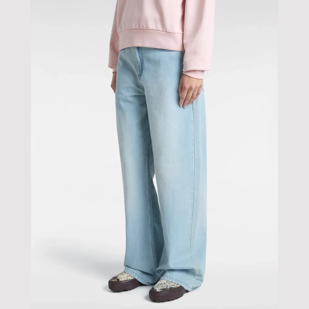 VANS Sirelle 5 Pocket Puddle Pants LIGHT STONEWASH Nadrág kép 3