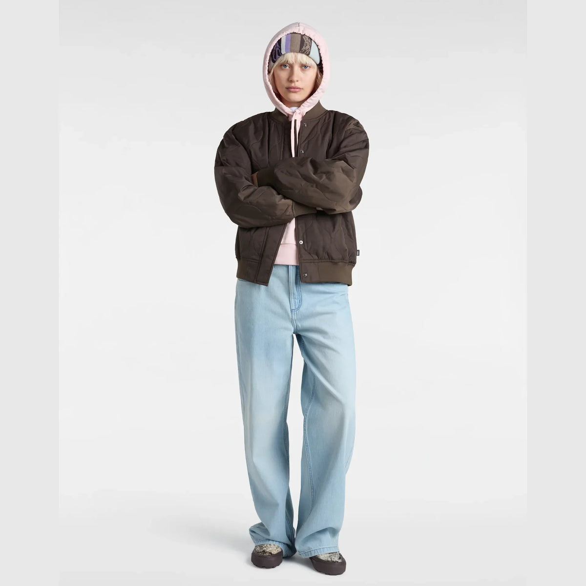VANS Sirelle 5 Pocket Puddle Pants LIGHT STONEWASH Nadrág kép 7