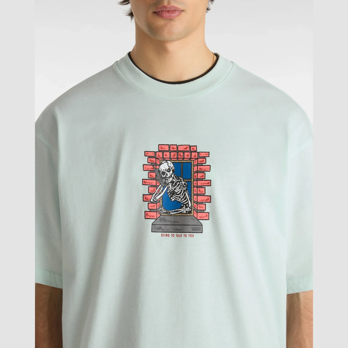 VANS Skull Window SS HINT OF MINT kép 6