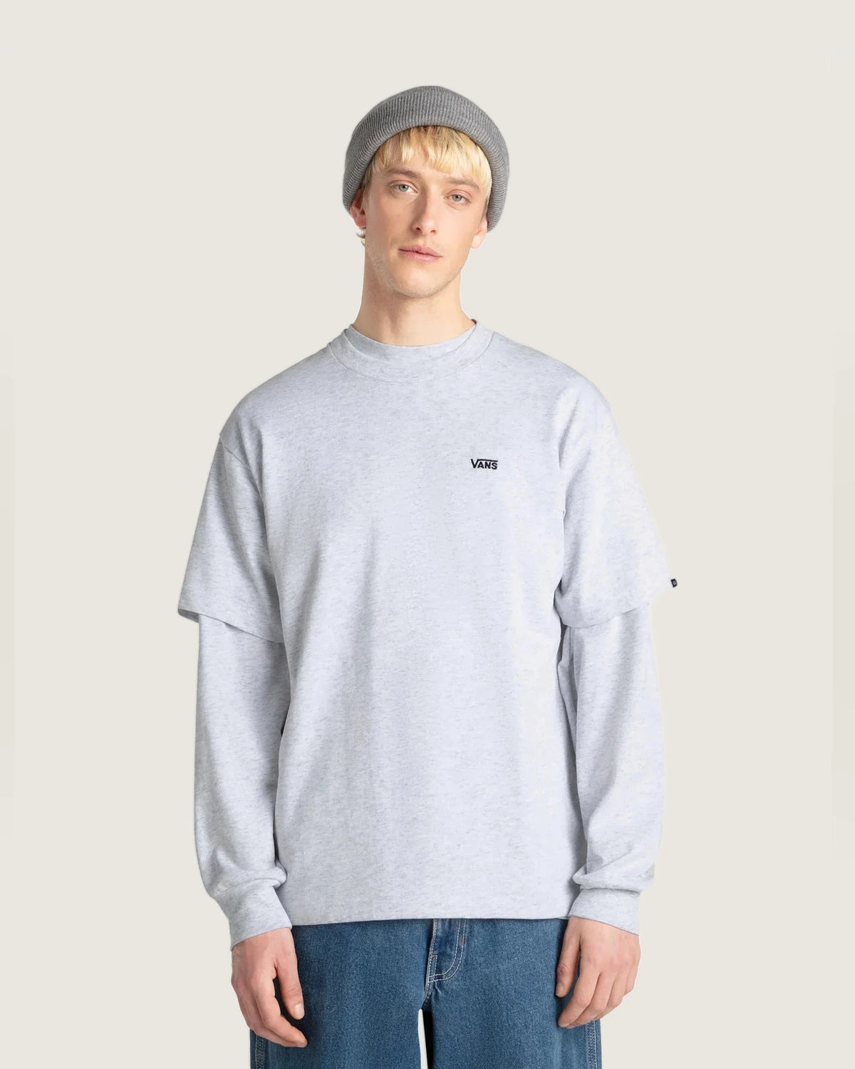 VANS LEFT CHEST II LOOSE SS Light Grey Heather Póló kép 3