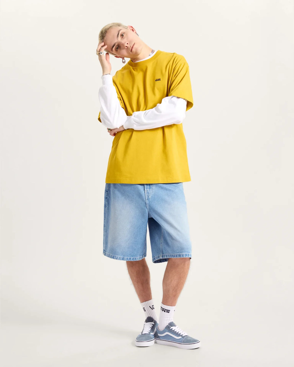 VANS LEFT CHEST II LOOSE SS Heritage Mustard Póló kép 3