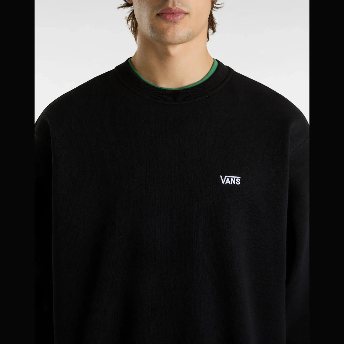 VANS LEFT CHEST II LOOSE CREW Black Póló kép 6