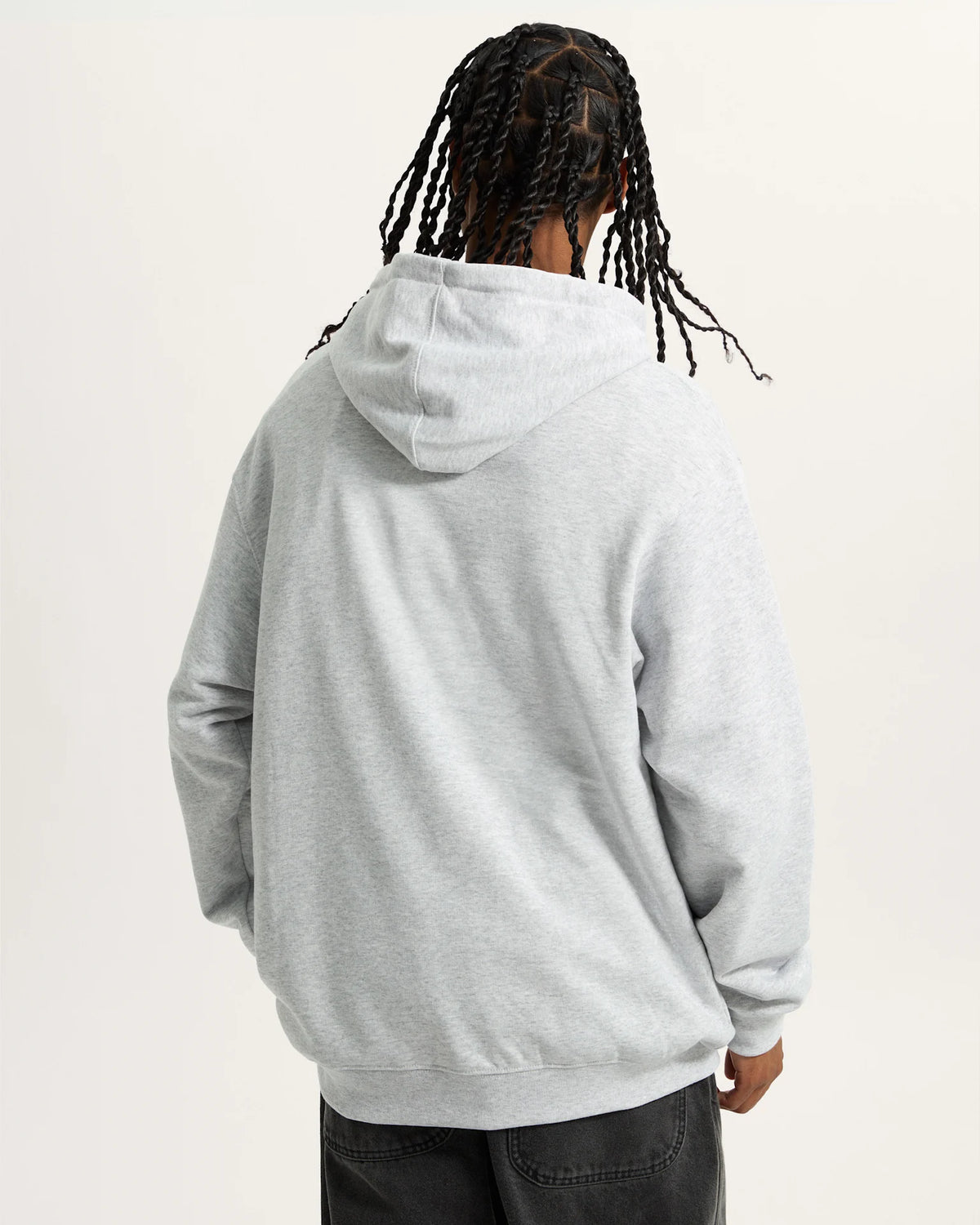 VANS LEFT CHEST II LOOSE PO Light Grey Heather Pulóver VN000P211QI1 - 4