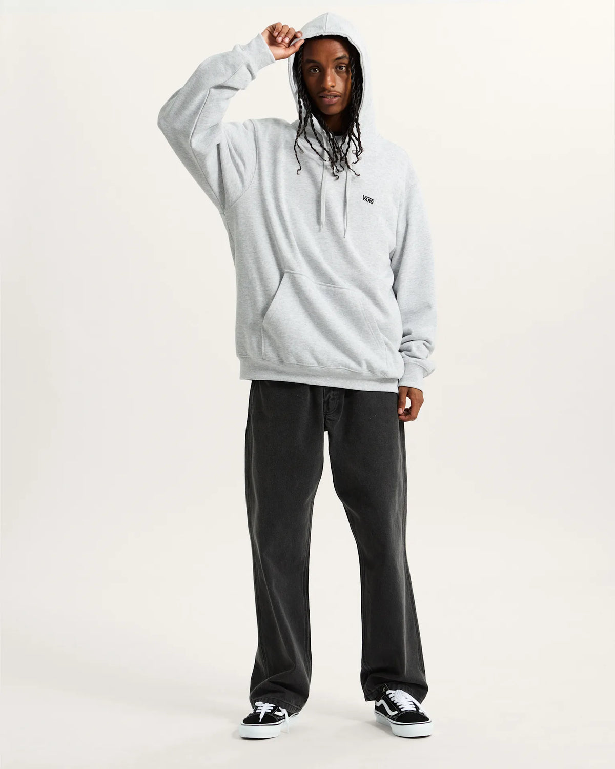 VANS LEFT CHEST II LOOSE PO Light Grey Heather Pulóver VN000P211QI1 - 6