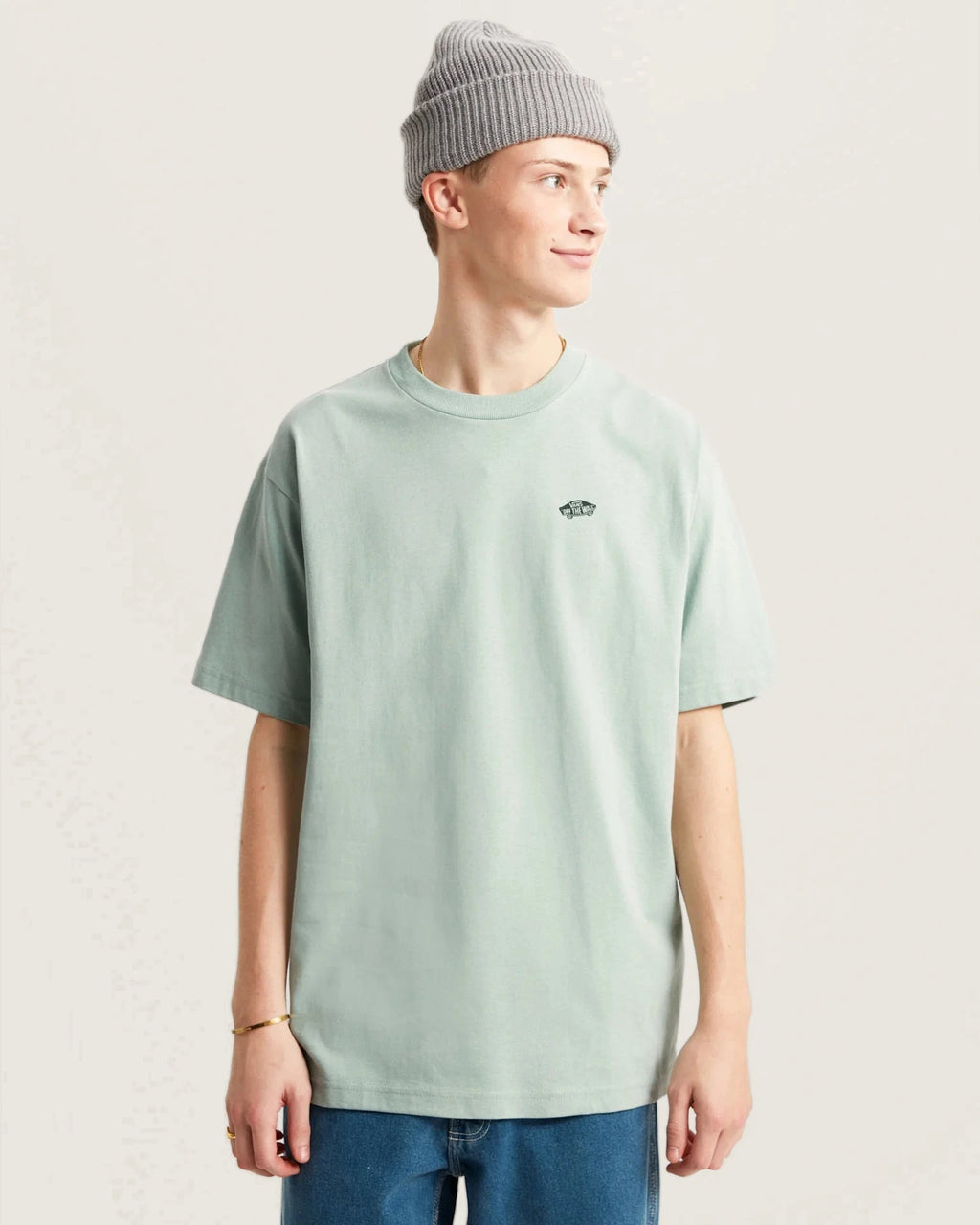 VANS STYLE 76 II LOOSE SS TEE Gray Olive Póló VN000P50EMW1 - 3