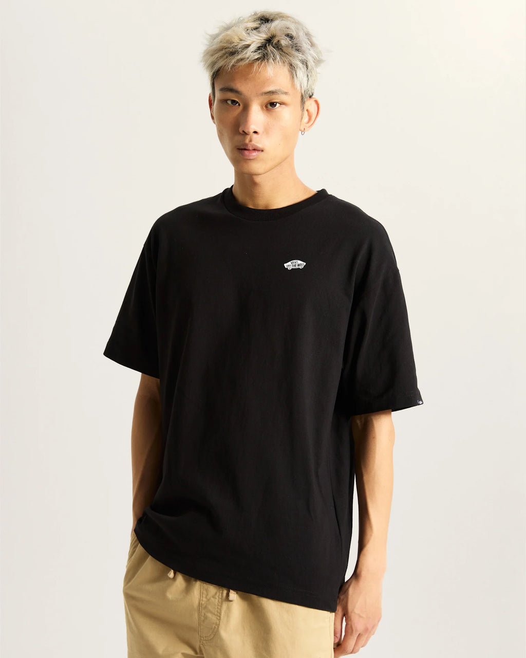VANS STYLE 76 II LOOSE SS TE Black/White Póló VN000P50Y281 - 3