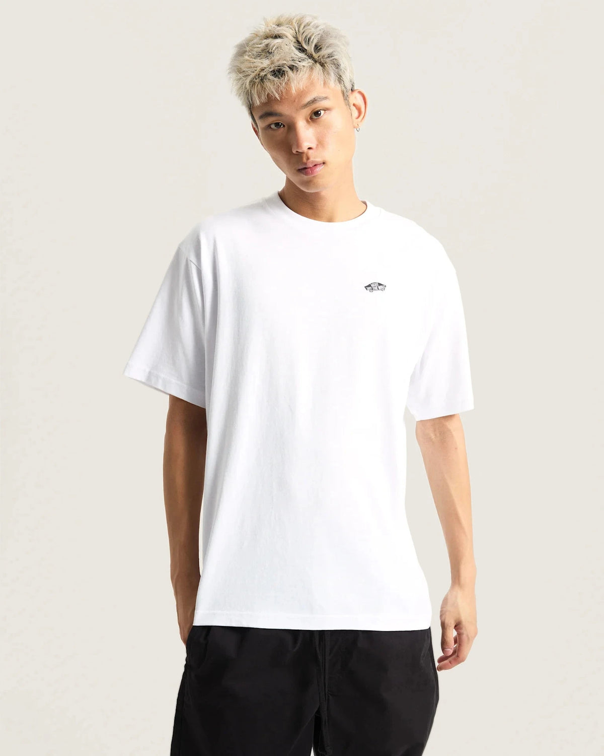 Vans STYLE 76 II LOOSE SS TEE White/Black Textil VN000P50YB21 - 3