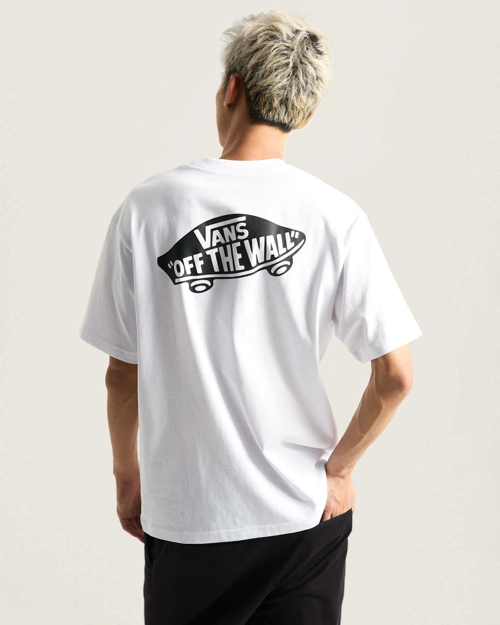 Vans STYLE 76 II LOOSE SS TEE White/Black Textil VN000P50YB21 - 4