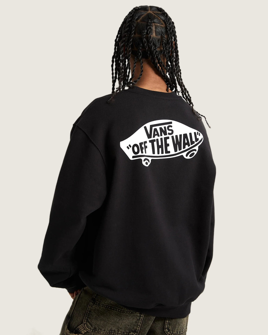 Vans STYLE 76 II LOOSE FT CREW Black/White Textil VN000P52Y281 - 4