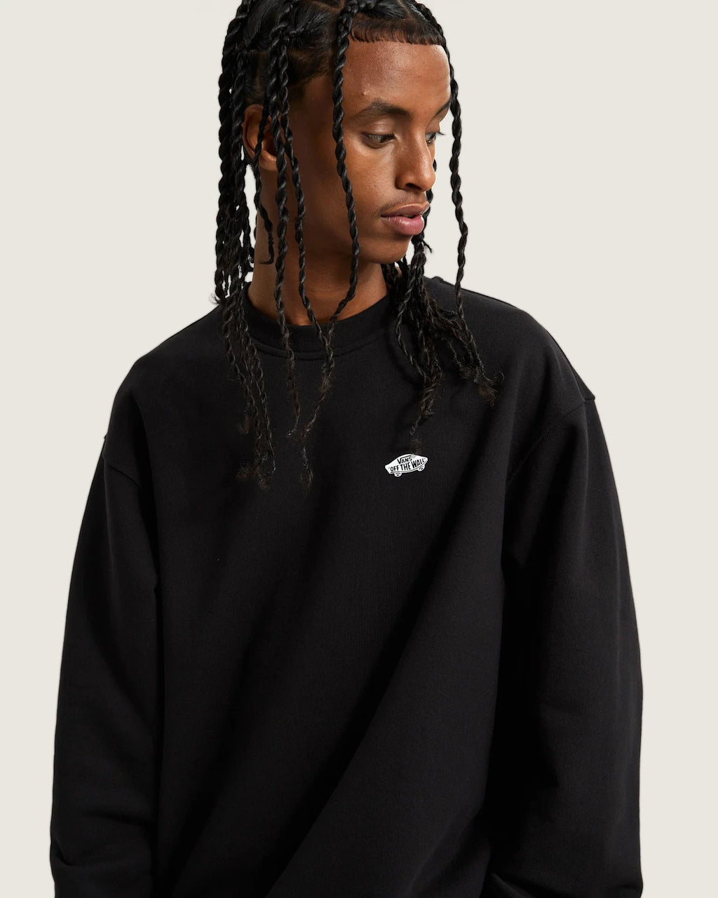 Vans STYLE 76 II LOOSE FT CREW Black/White Textil VN000P52Y281 - 6