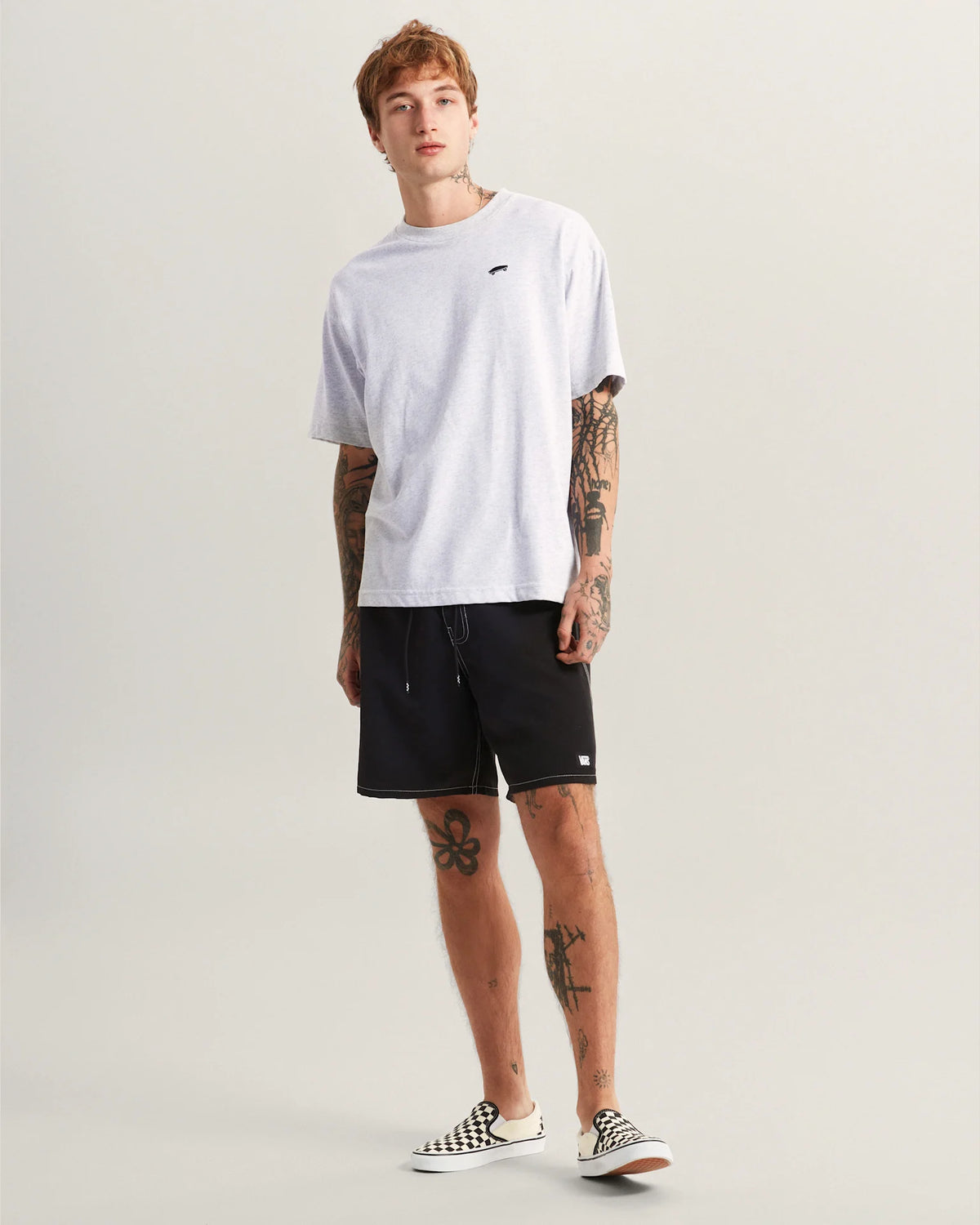 VANS SALTON LOOSE SS Light Grey Heather Póló VN000P561QI1 - 5