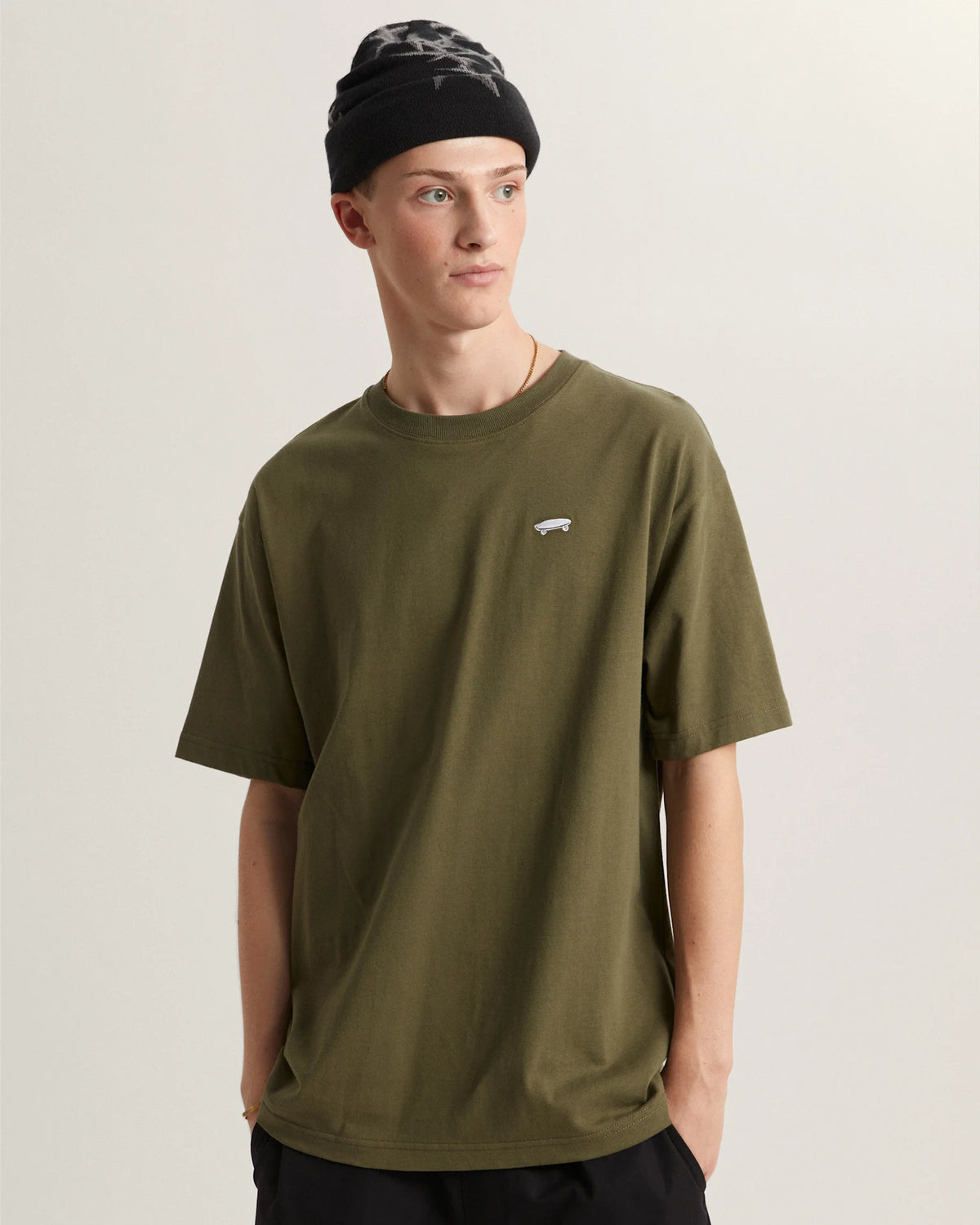 VANS SALTON LOOSE SS Mossy Olive Póló VN000P56FR11 - 3