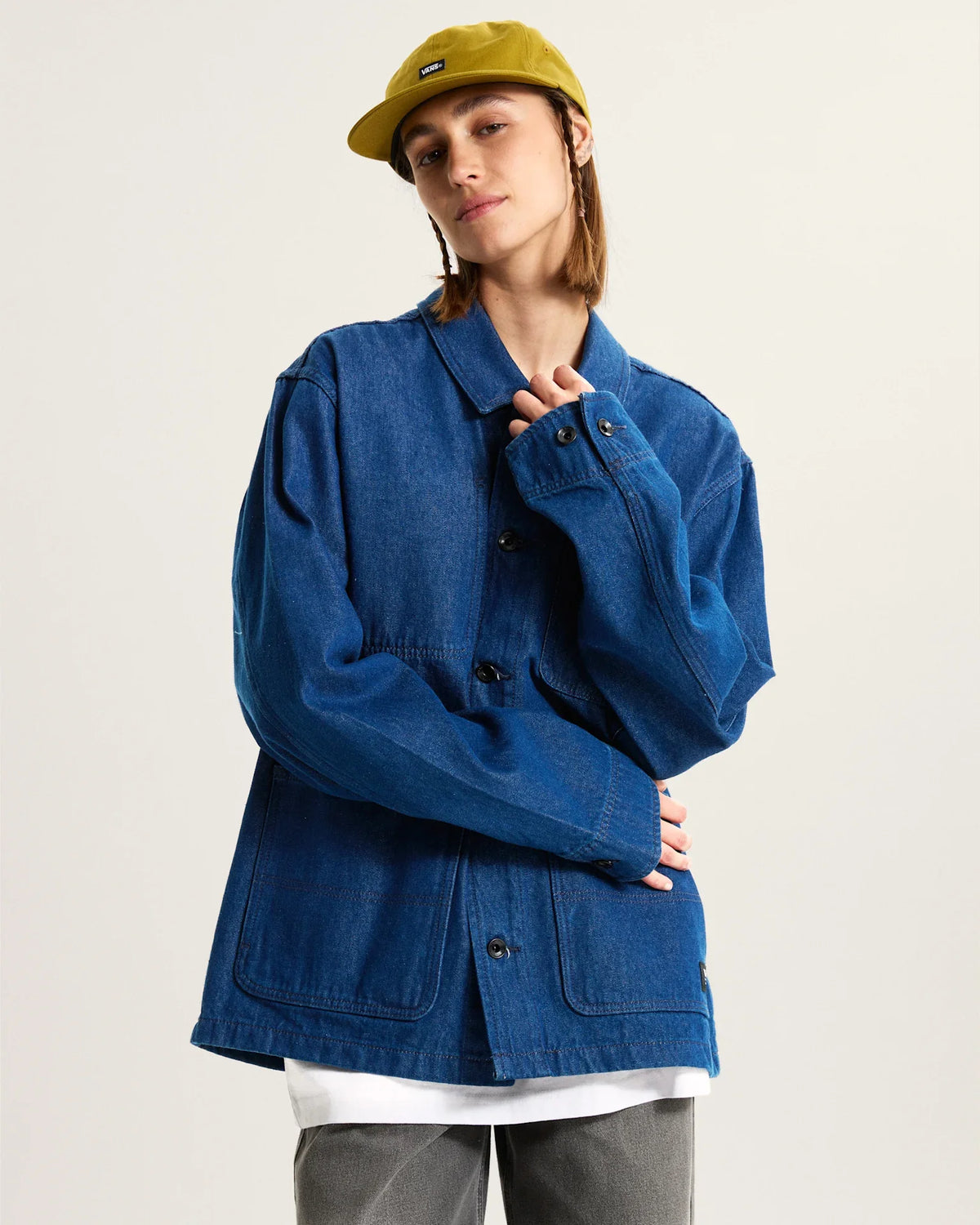 VANS Drill Chore Denim Jacket Indigo Rinse kép 5