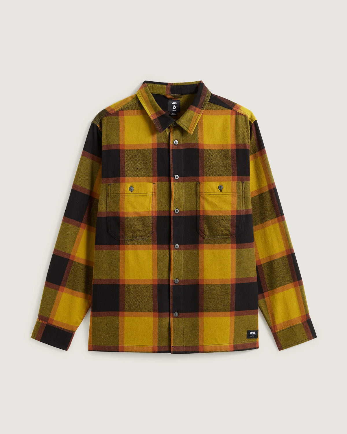 VANS Larkspur Plaid Flannel Burnt Gold/Black VN000P7ZF0H1 - 1