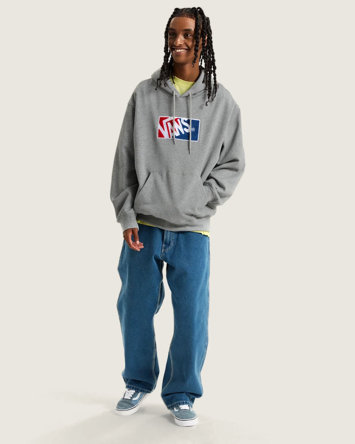 VANS Original Standards 2-Tone Pullover Cement Heather Pulóver VN000P8A02F1 - 6