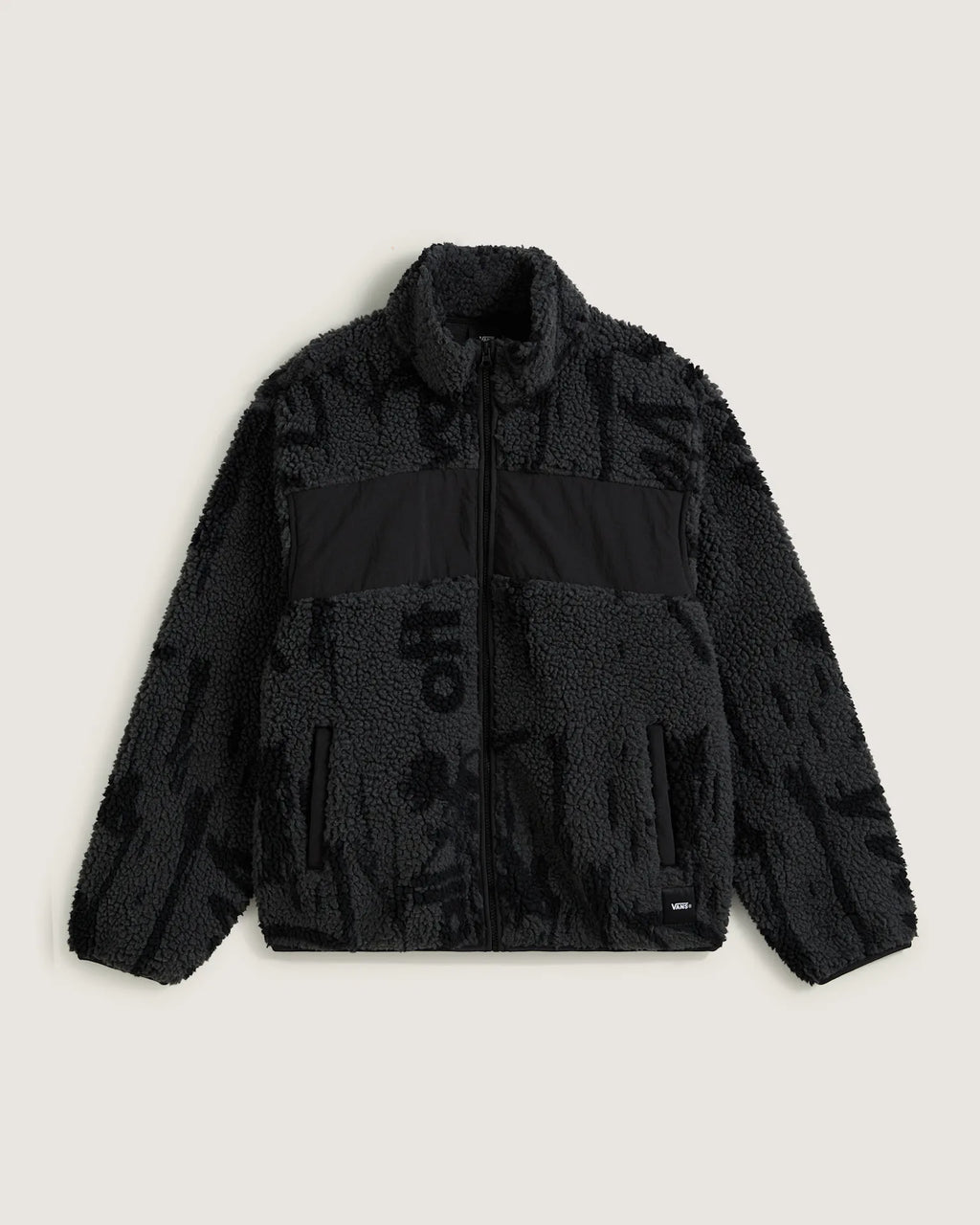 VANS Stiller Sherpa Full Zip ASPHALT/BLACK Pulóver VN000PB5O791 - 1