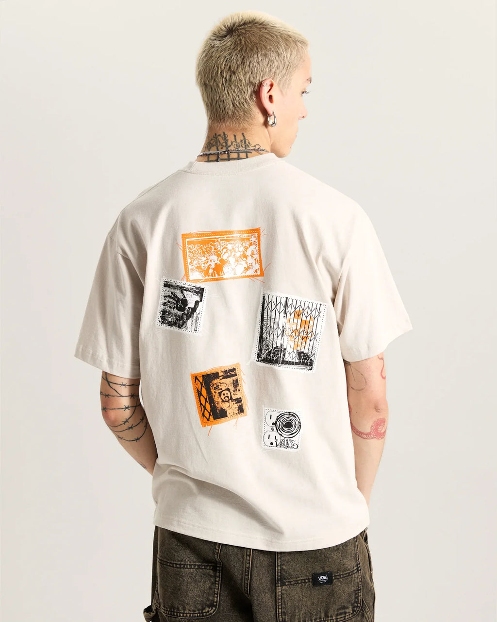 VANS Punk Patch SS Taupe Mist kép 4