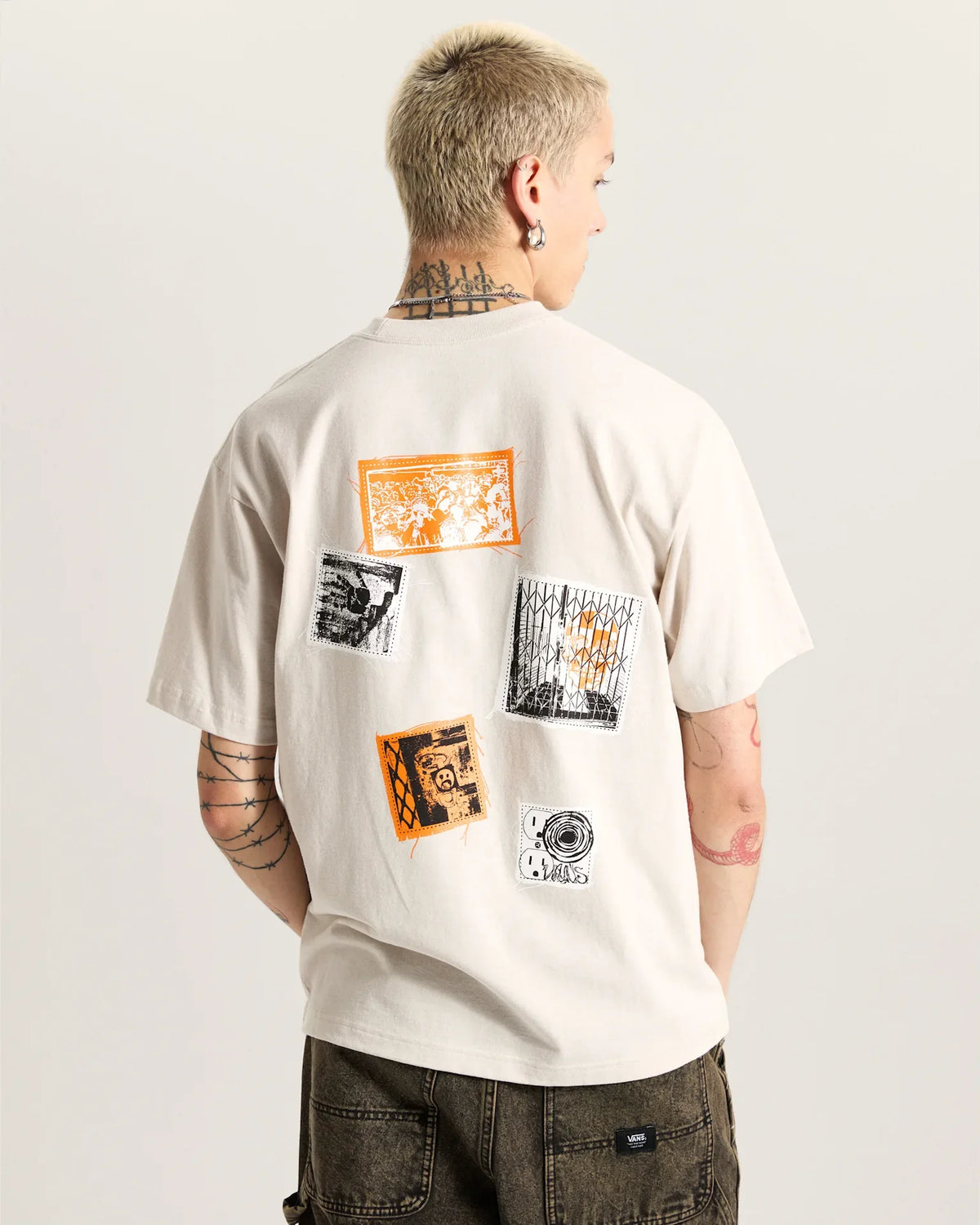 VANS Punk Patch SS Taupe Mist kép 4