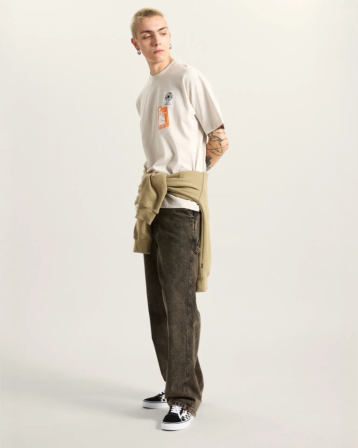 VANS Punk Patch SS Taupe Mist kép 5
