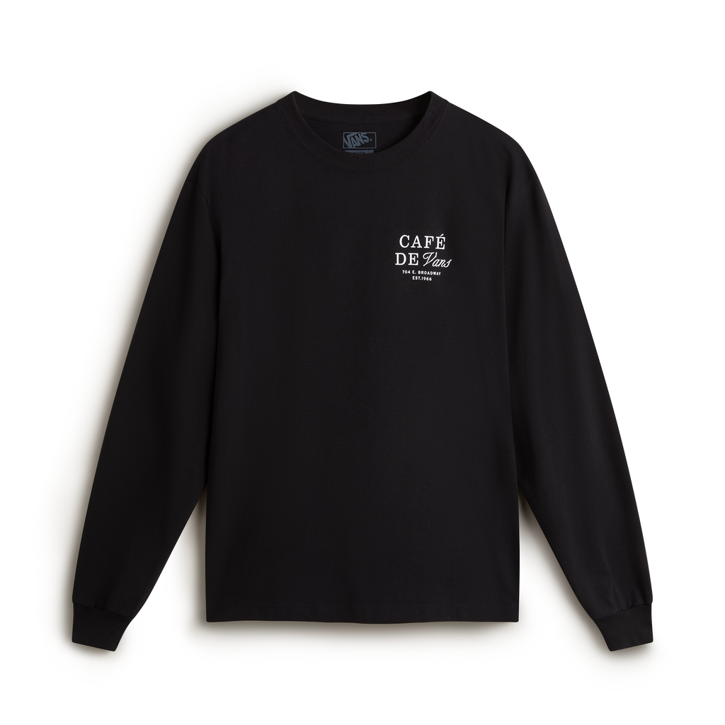 VANS Cafe Vans LS Black kép 2