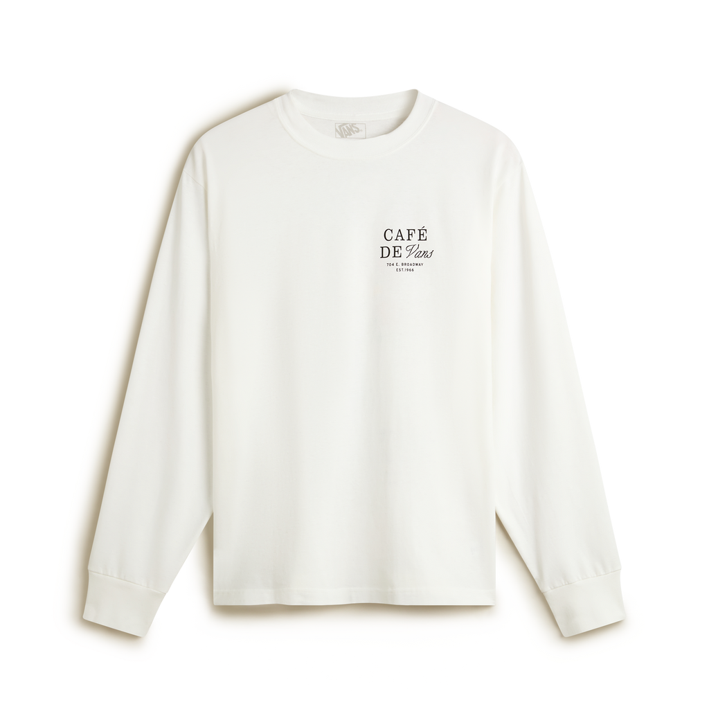 VANS Cafe Vans LS White kép 2