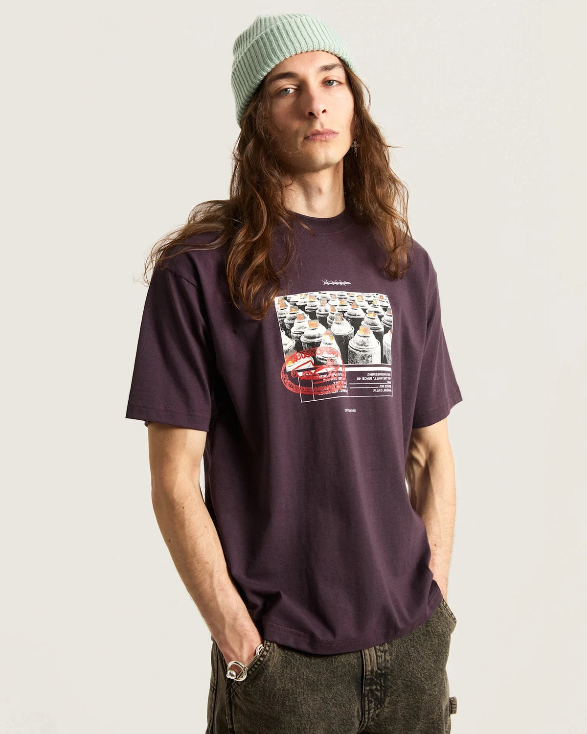 VANS Style Tips SS Dark Port Póló VN000PCXEMS1 - 3