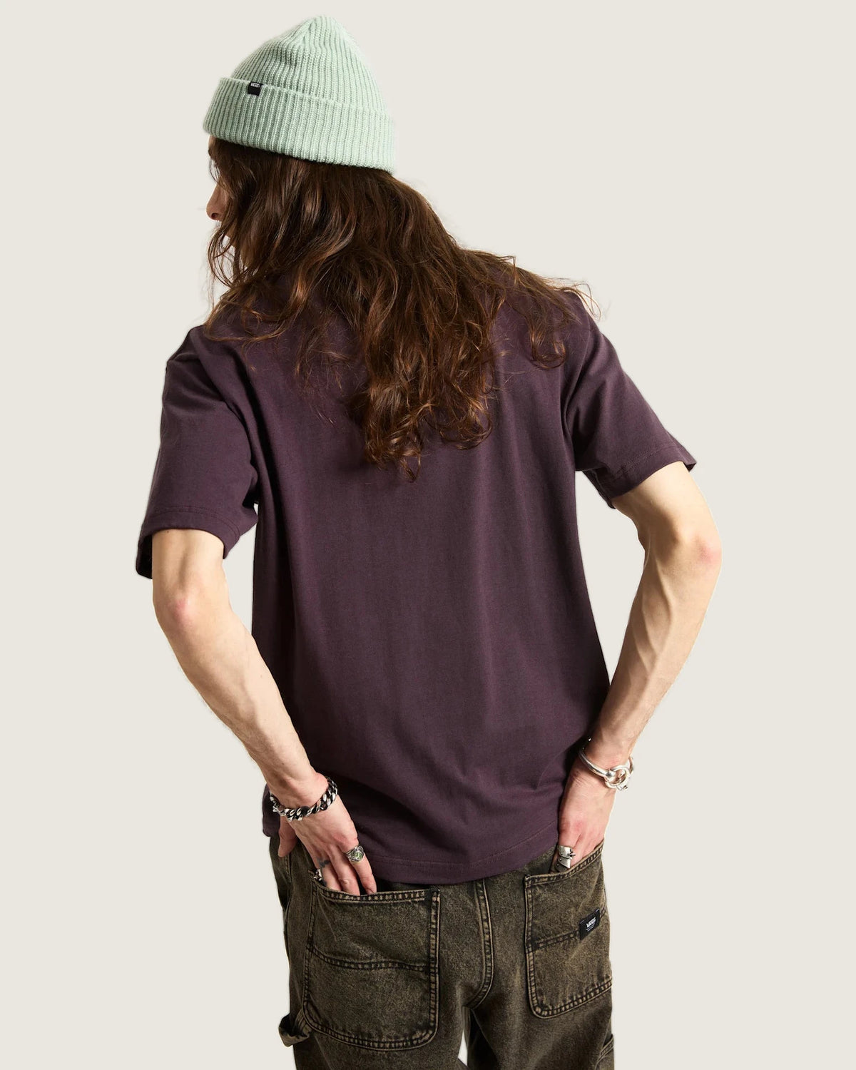 VANS Style Tips SS Dark Port Póló VN000PCXEMS1 - 4