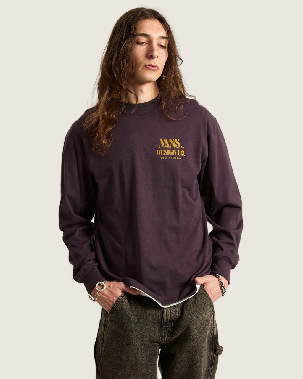 VANS Vans Hov LS Dark Port Póló VN000PD7EMS1 - 3