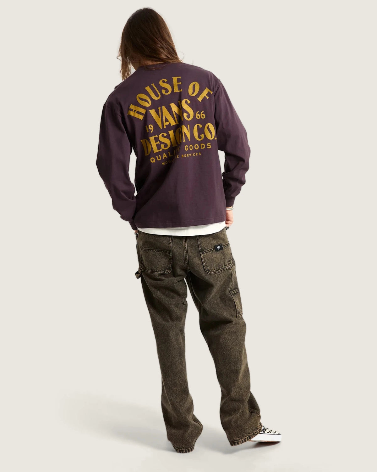 VANS Vans Hov LS Dark Port Póló VN000PD7EMS1 - 4