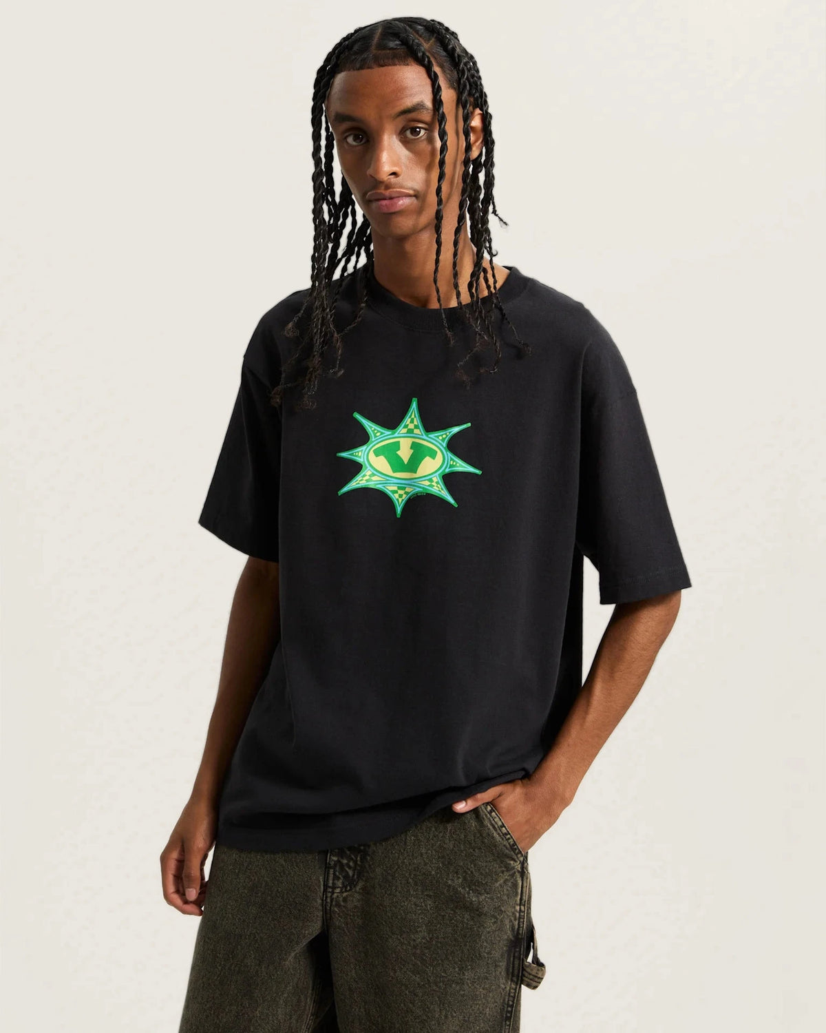 VANS Star Checker SS Black Póló VN000PDRBLK1 - 3