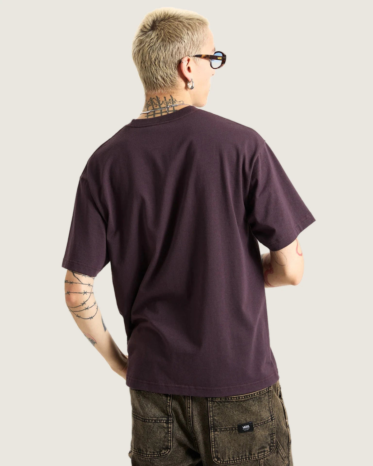 VANS Star Checker SS Dark Port Póló VN000PDREMS1 - 4