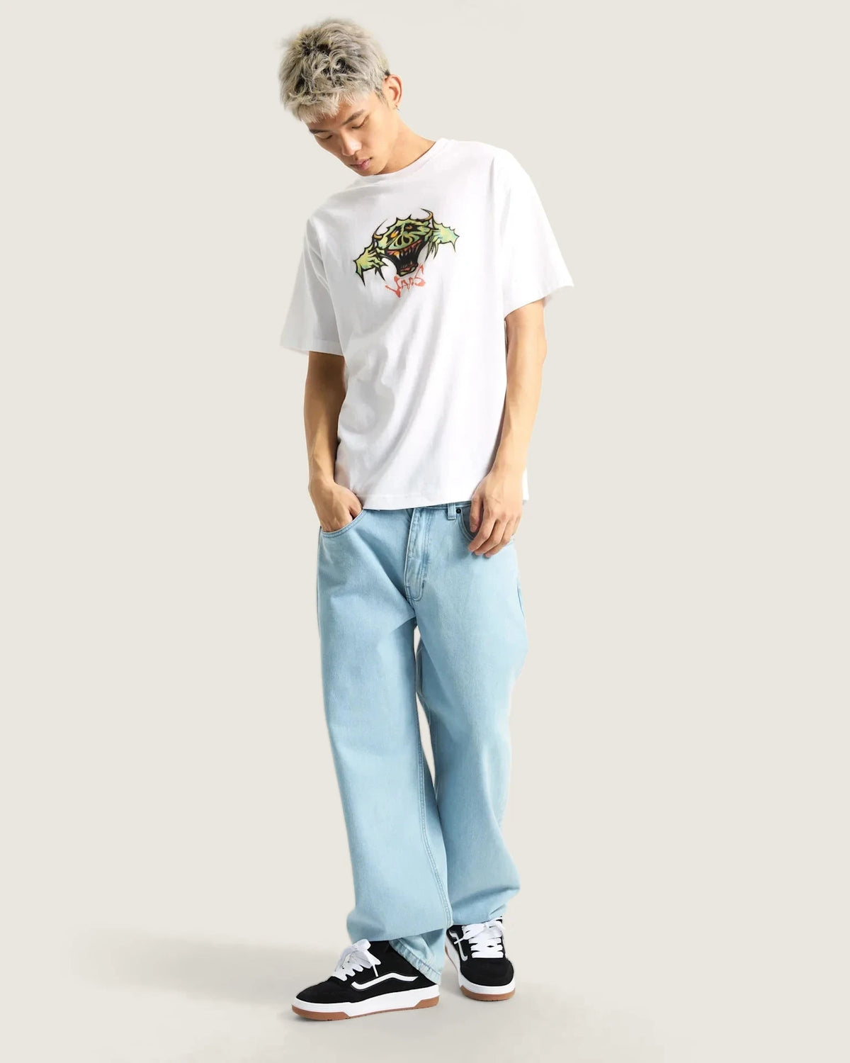 VANS Goofy Ghoul SS White kép 4