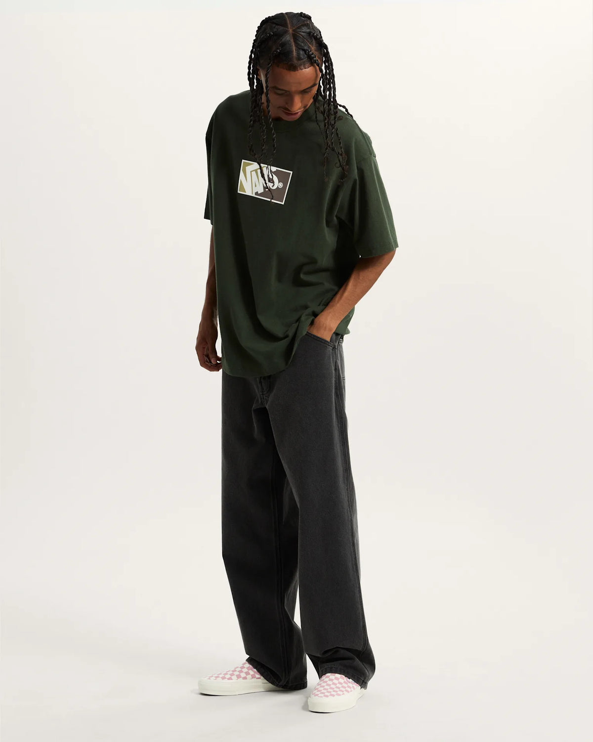 VANS Original Standards Bloc Dried Kelp Póló VN000PFBEMU1 - 5