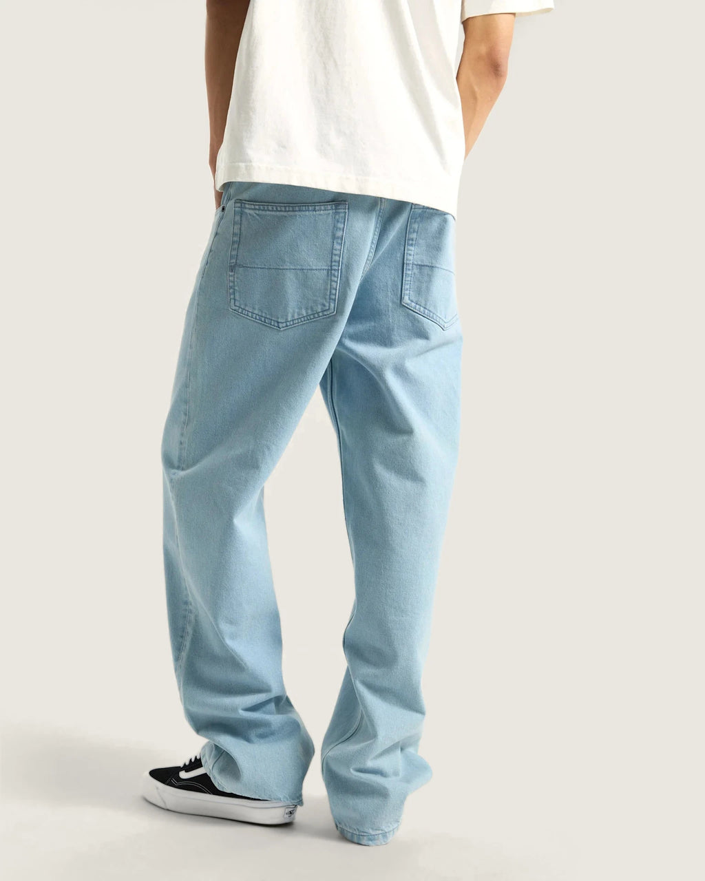 VANS Check-5 Loose Denim Pant FADED DENIM Nadrág VN000PH6IYR1 - 4