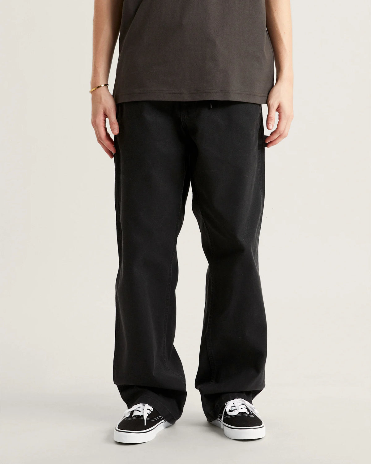 VANS Drill Chore Carpenter Loose Vintage Wash Black Nadrág VN000PJ3BLK1 - 3