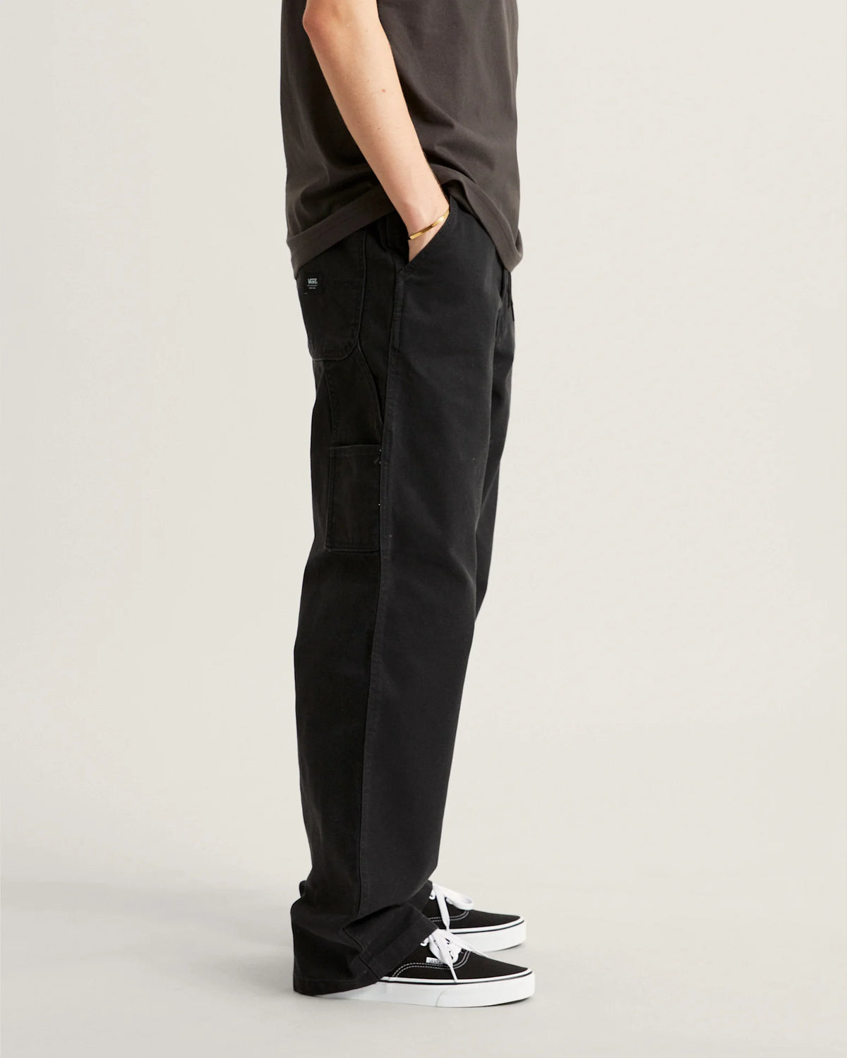 VANS Drill Chore Carpenter Loose Vintage Wash Black Nadrág VN000PJ3BLK1 - 5