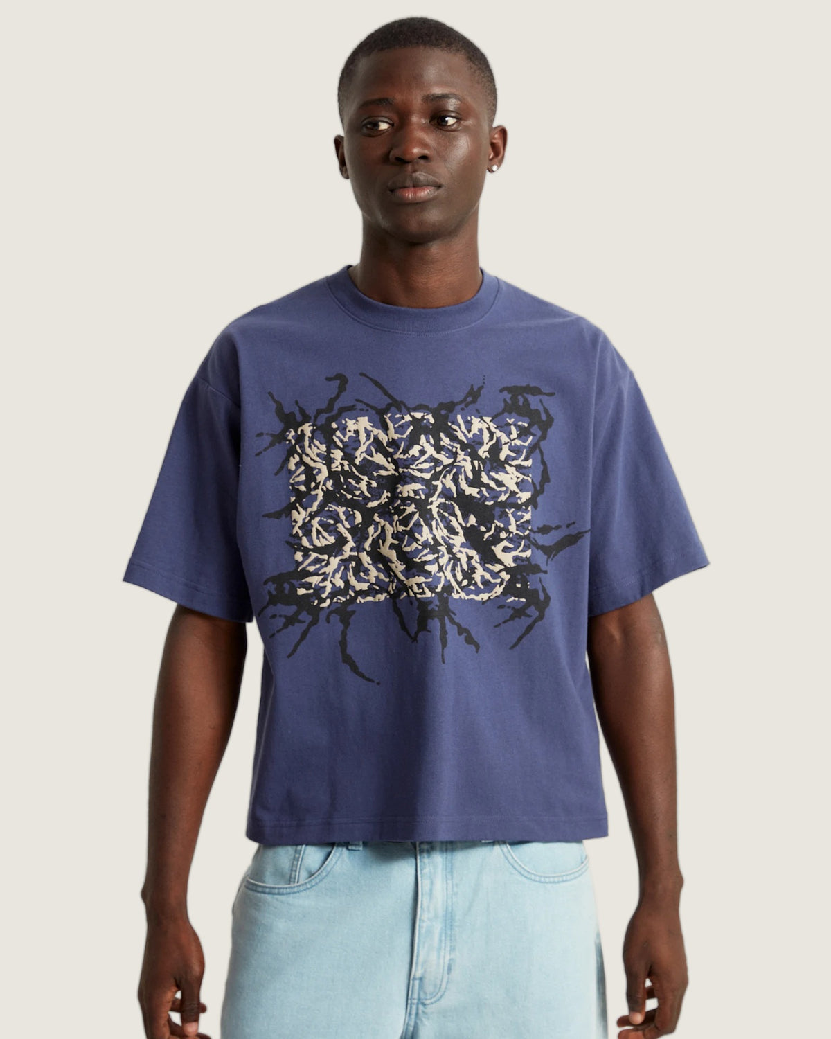 VANS Skate Blurred Camo Short SS Tee Deep Twilight VN000PNMEMT1 - 3
