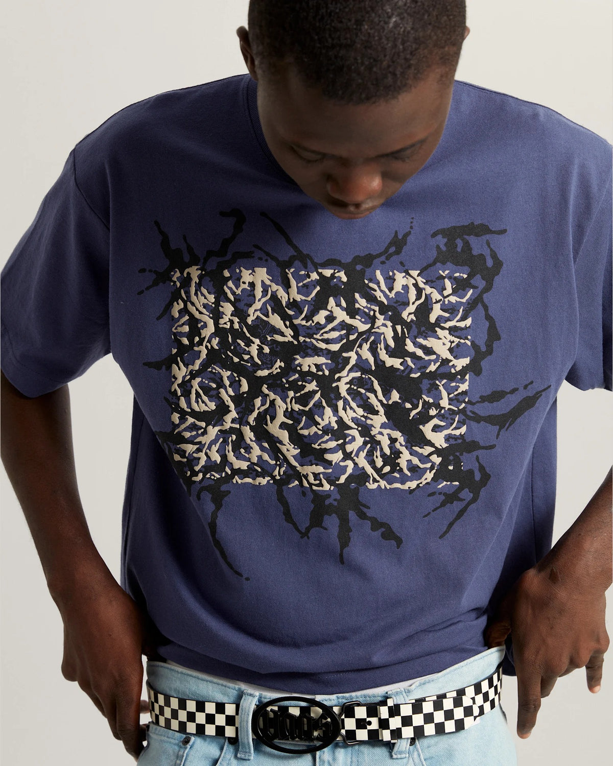 VANS Skate Blurred Camo Short SS Tee Deep Twilight VN000PNMEMT1 - 5
